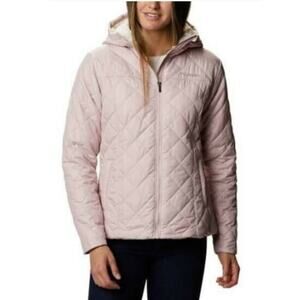 Columbia Women's Copper Crest Hooded Quilted Pink Jacket Size 2X Style XW1191